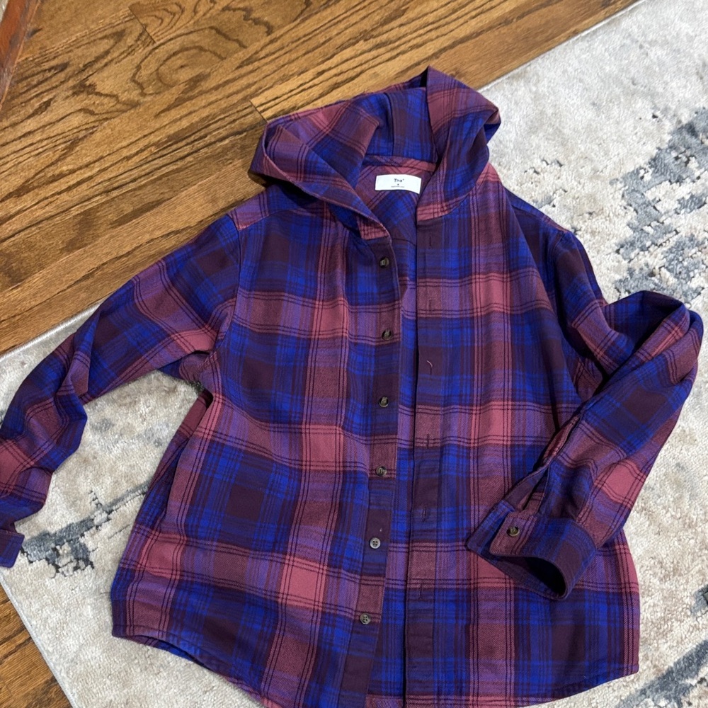 TNA Vibrant Plaid Button Down Shirt - Picture 4 of 4